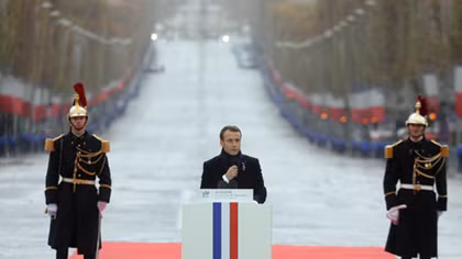 In solemn Paris ceremony, Macron leads global WW1 Armistice commemorations