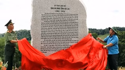 Historical Site of Gia Lai Provincial Public Security Agency inaugurated
