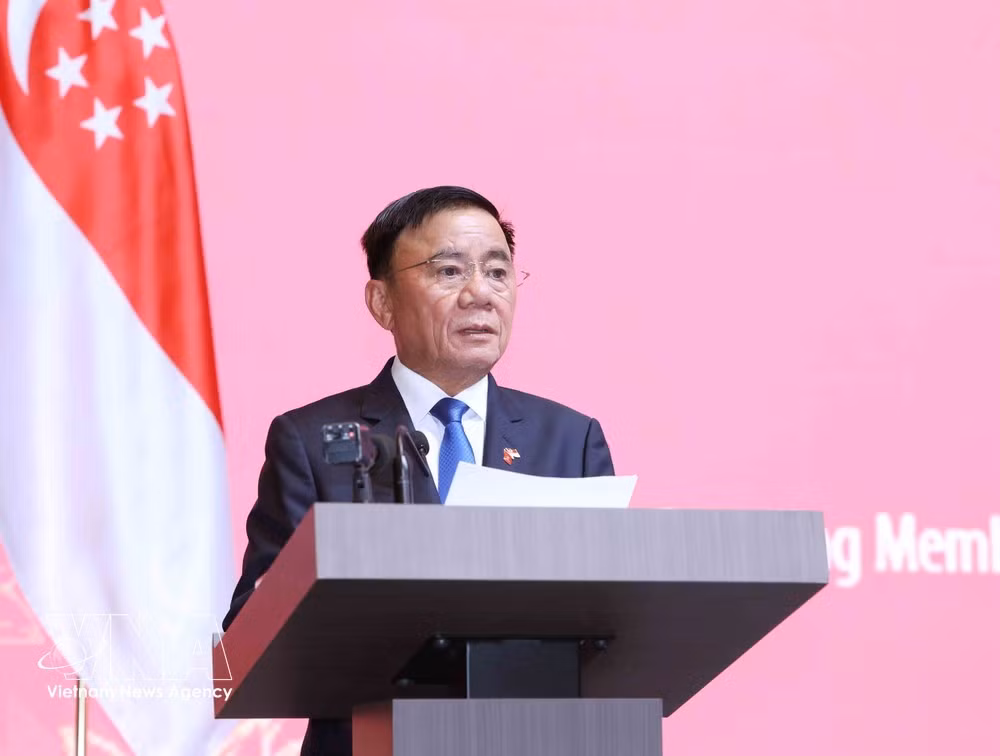 Politburo member and Standing Member of the Communist Party of Vietnam Central Committee’s Secretariat Tran Cam Tu speaks at the event (Photo: VNA)