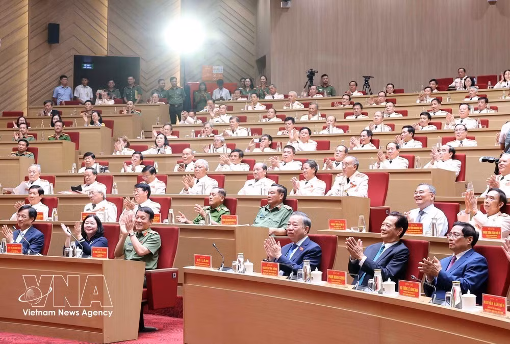 General Secretary of the Communist Party of Vietnam Central Committee and President To Lam attends the second National Congress of the Vietnam Association of Former People's Public Security Officers for the 2026-2031 tenure in Hanoi on October 3. Photo: VNA