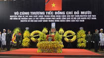 The memorial service of the State funeral for former Party Chief Do Muoi