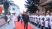 Minister To Lam pays a working visit to the Yen Bai Provincial Police