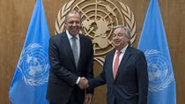 Syria focus of talks between UN chief and Russia’s top diplomat 
