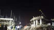 As scaffolding collapses in Hai Phong, police search for victim all night