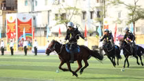 Cavalry mobile police force shows virtuosity skills in "For Homeland Security" Sports Festival 