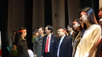 Youths of the Hanoi Municipal Police join blood donation festival