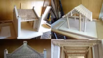 Japanese architect makes model of Vietnamese village gate