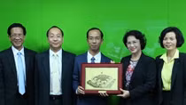National Assembly delegation visits Angkor Dairy Factory