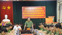 Deputy Minister Nguyen Van Thanh works with Ha Giang Provincial Police 