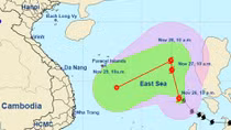 Typhoon 9 moving toward Da Nang - Khanh Hoa 
