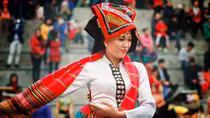 Colorful costumes of ethnic women in Son La