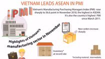 Vietnam leads ASEAN in PMI