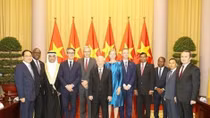 Party, State leader welcomes newly-accredited foreign ambassadors