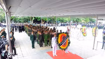 Public Security Forces pay tribute to President Tran Dai Quang- a devoted leader of Vietnam 