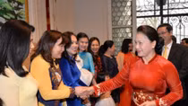 NA leader meets Vietnamese community in Belgium
