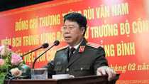 Deputy Minister Bui Van Nam works with Quang Binh Provincial Police 
