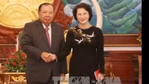 NA Chairwoman meets Lao Party General Secretary