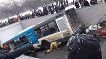 Bus drives into pedestrian underpass in Moscow, kills four