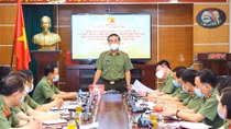 Deputy Minister Tran Quoc To works with Public Security Radio, Television and Cinema Center 