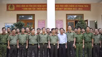 Deputy Minister Nguyen Van Son works with Dak Nong Provincial Police Department