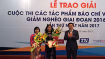 Winners of press awards on poverty reduction honored