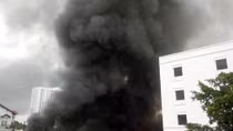 Huge fire destroys HCM City broom factory