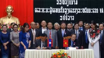 Quang Binh, Lao locality promote cooperation, exchange