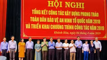 Khanh Hoa province reviews “All people protecting national security” movement