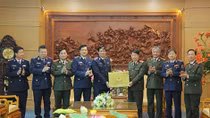 Leaders of MPS meet Military Security Department