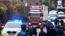 Minister To Lam answers press on 39 bodies found in container in U.K.