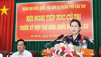 NA Chairwoman meets voters in Can Tho city
