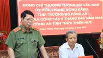 Deputy Minister Bui Van Nam works with Thua Thien – Hue Provincial Police