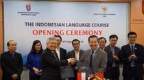Indonesian language officially taught in Vietnam National University in Hanoi 
