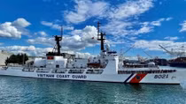 US-sponsored John Midgett coast guard ship en route to Vietnam