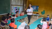 Devoted young teachers in mountainous areas