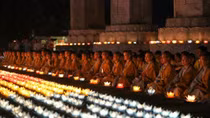 Vesak 2019: Flower-shaped lantern floated to pray for global peace