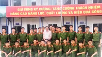 Soldiers of mobile police battalion gain high scores in national high school examination