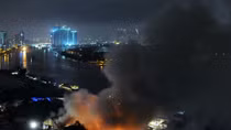 Fire destroys 5,000sq.m. warehouse near Sai Gon Port