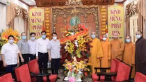 MPS leader visits Vietnam Buddhist Sangha on occasion of Buddha's 2565th Birthday 