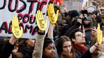 Riot police confront banned anti-police protest in Paris