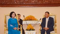 Cambodian Senate President receives Vietnamese Party official