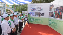 Pictures of “Phu Quoc – Kien Giang Green Tourism” campaign on display