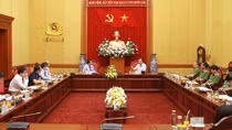 Minister To Lam meets newly appointed ambassador to Russia