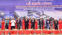 Construction of three infrastructure projects starts in Hanoi’s outskirts district