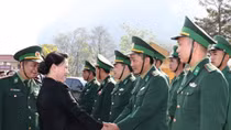 Border guards in Dien Bien commended for anti-crime, diplomatic efforts