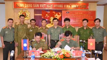 Thanh Hoa and Houaphanh Police Departments promote cooperation 