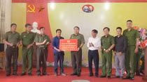 Ha Giang provincial police check security protection work in border localities