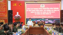 Deputy Minister Nguyen Van Thanh works with Nghe An Provincial Police 