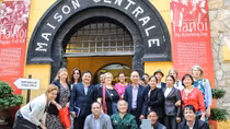 Children of U.S. soldiers visit Hoa Lo Prison Relic