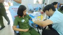 Over 470 police students join blood donation day